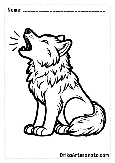 50 Desenhos De Lobo Para Colorir Grátis Em Pdf