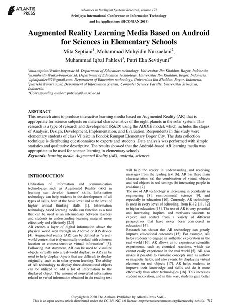 Research Paper On Augmented Reality Pdf