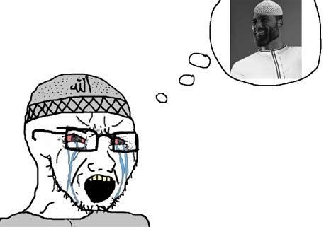 Soybooru Post 23781 Bloodshoteyes Crying Gigachad Glasses Islam