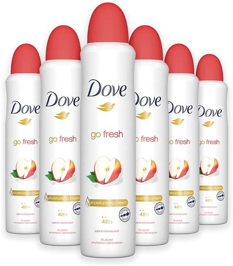 Dove Go Fresh Apple White Tea Lot de 6 déodorants anti transpirants