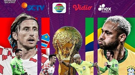 Live Streaming Indosiar SCTV Vidio KROASIA Vs BRASIL Perempat Final