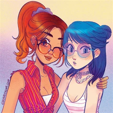 Pin On Alya Y Marinette Fanart