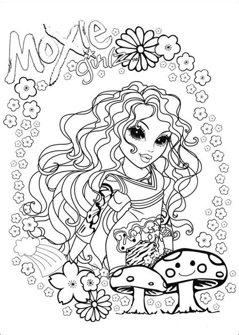 Moxie Girlz Tegninger Til Farvel Gning Blank Coloring Pages