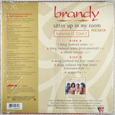 Brandy Featuring LL Cool J – Sittin' Up In My Room (Remix) (1996) Vinyl ...