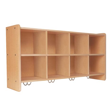 Eight Cubbie Wall Unit Maple Laminate