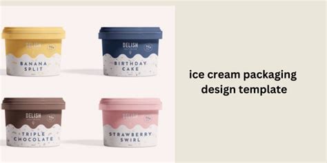 Ice Cream Packaging Design Template Seo Camera