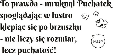 Napis na ścianę naklejka 75x38cm wybór koloru Kubuś Puchatek 103