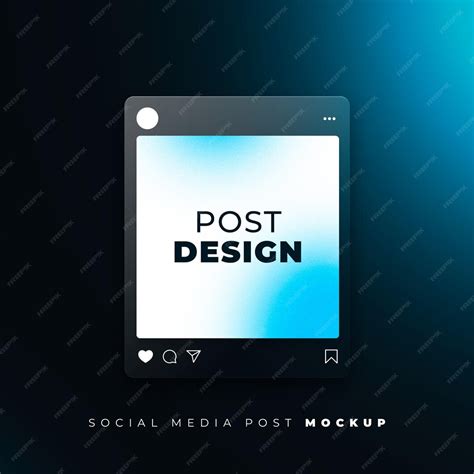 Premium Psd Social Media Post Mockup With Black Background