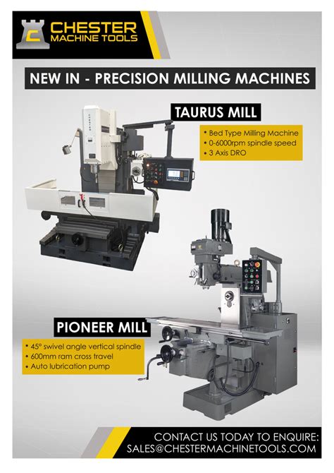 Precision Milling Machines New In Chester Machine Tools