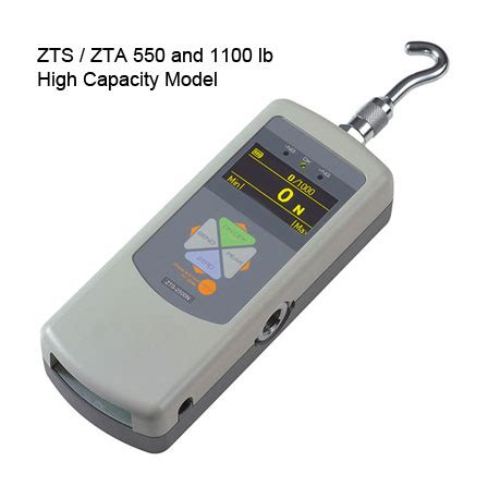 ZTA 1100 Advanced Digital Force Gauge 1100 Lbs 500 Kg 5000 N Capacity