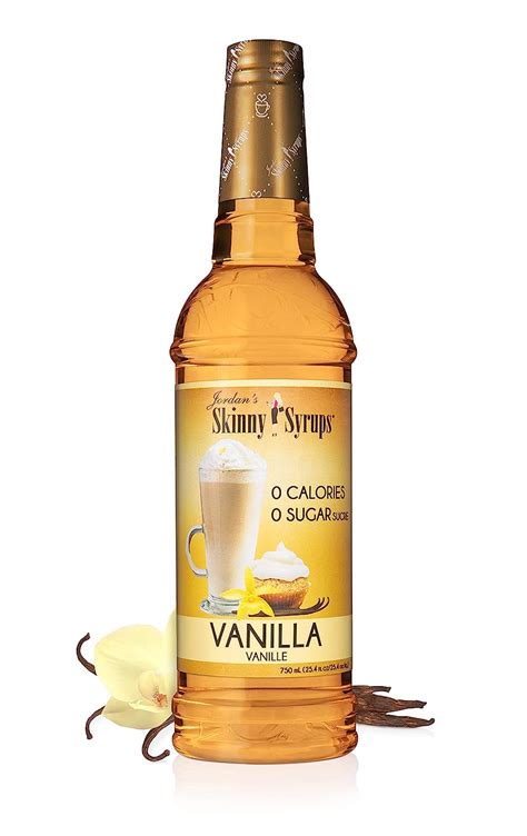 Jordans Skinny Syrups Sugar Free Coffee Syrup Vanilla Flavor Drink Mix Zero