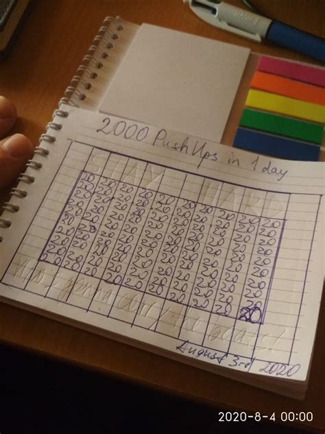 So I did 2000 push-ups today, and it wasn't actually as hard as I