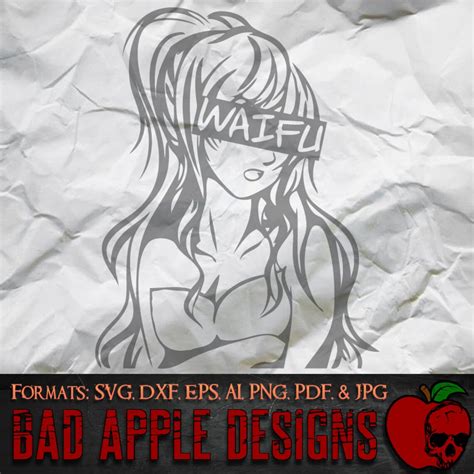 Waifu 1 High Resolution Svg Ai Png And More Etsy