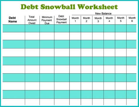 38 Debt Snowball Spreadsheets, Forms & Calculators