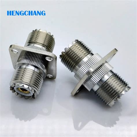 M Type Sl16 So 239 Uhf Type Female To Female Butt Joint Rf Coaxial Straight Connector Adapter