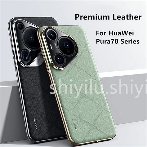 สําหรับ Huawei Pura70 Ultra Pura70 Pro Plus กรณีหรือหนังพรีเมี ่ ยม Electroplated กรอบกล ้ องป