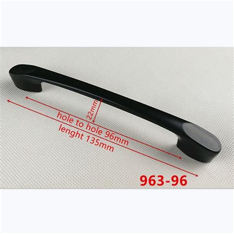 Zinc Alloy Black Cabinet Handles American Style Kitchen Cupboard Door