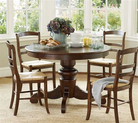 Tivoli Fixed Pedestal Dining Table Pottery Barn