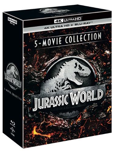 Jurassic Park 5 Movie Collection 4k UHD BLU RAY Box Set YUKIPALO