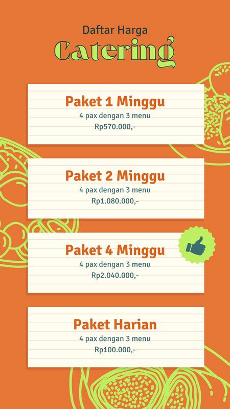 Halaman Gratis Desain Contoh Daftar Menu Canva