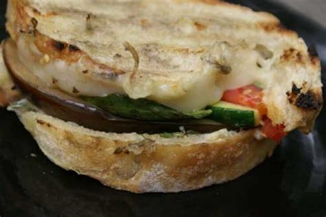 Grilled Eggplant Panini With Rosemary Garlic Aioli 5 Dinners