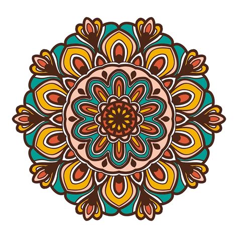 Premium Vector Colorful Mandala Flower Illustration