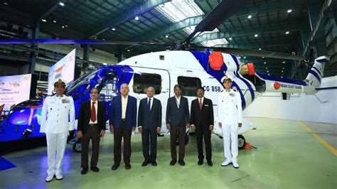 Indian Coast Guard Inducts Three Advanced Light Helicopters MK III