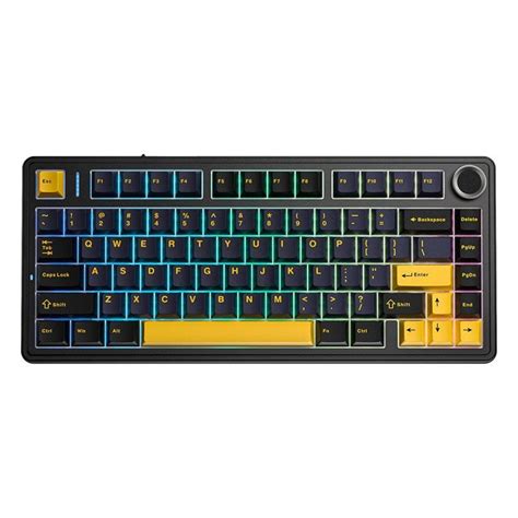 Aula F Mekanik RGB TKL Gray Switch Kablosuz Makrolu Hot Swap Klavye Siyah