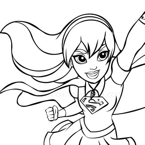 Dibujos De Supergirl Para Colorear Pintar E Imprimir Gratis Wonder