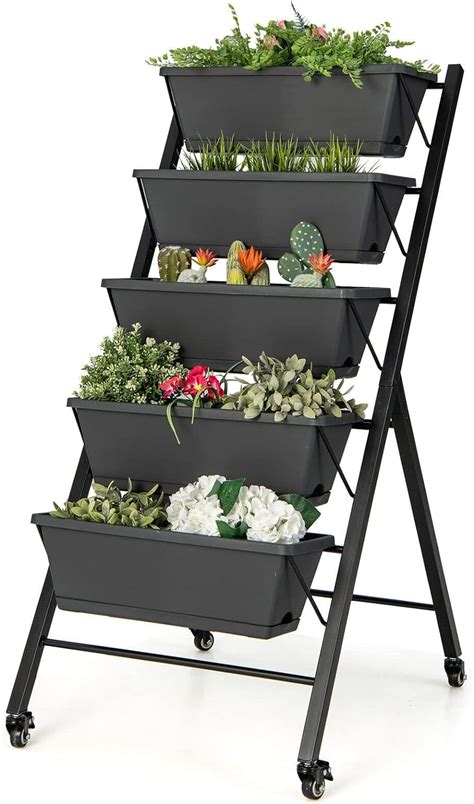 Giantex Vertical Raised Garden Bed On Wheels Ubuy India