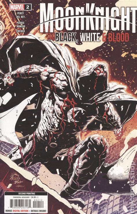 Moon Knight Black White And Blood 2022 Marvel Comic Books