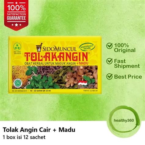 Jual New Produk Tolak Angin Cair Biasa Box Isi Sachet Agen Resmi