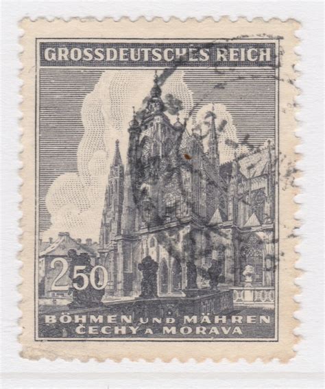 Czechoslovakia Ger Protectorate BOHEMIA AND MORAVIA 1944 250 Used