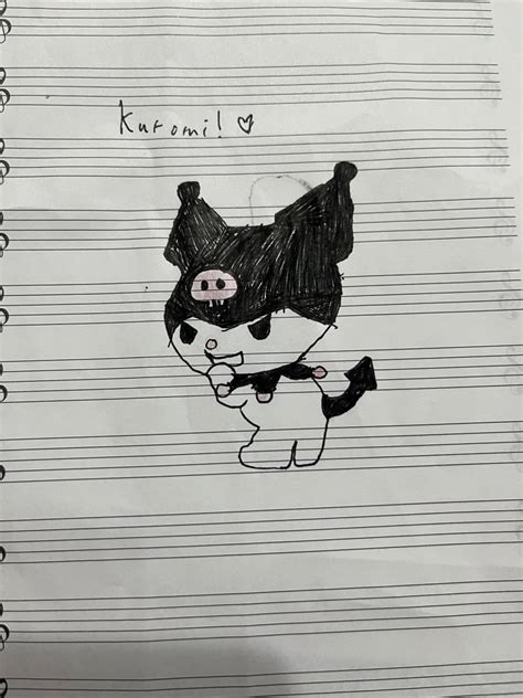 Kuromi Drawing 🖤💗 Hello Kitty And Friends Club Everskies