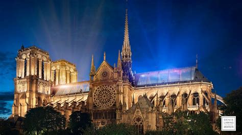 Notre Dame Proposals Envision Green Roof Glass Spire Beam Of Light