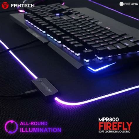 Gaming Mousepad Fantech Mpr800 Firefly Rgb Backlit Gaming Pc Led