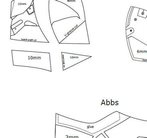 Printable Armor Eva Foam Templates