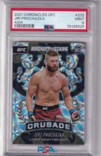 Jiri Prochazka 2021 UFC Panini Chronicles Asia RC Rookies Stars