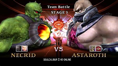 Soulcalibur 2 HD Team Battle With Necrid Ivy And Voldo YouTube