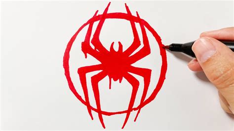 How To Draw The Miles Morales Logo From Spider Man Off