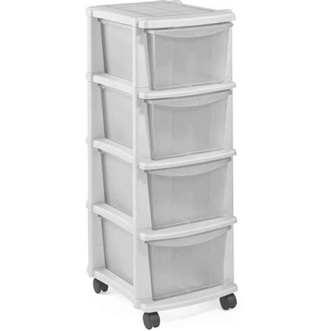 Buy Argos Home 4 Drawer White Plastic Tower Storage Unit Plastic