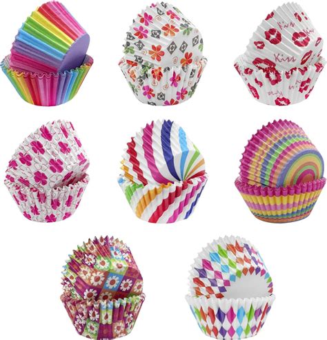 Colorful Muffin Cases Cupcake Moulds Cake Baking Cups Mini Baking