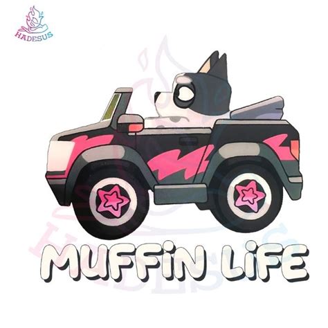 Funny Muffin Bluey Png Muffin Car Png Muffin Heeler Png