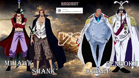 Battle Request One Piece Shanks Mihawk ปะทะ D Garp Sengoku HD