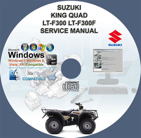 SUZUKI KING QUAD 300 LT-F300 LTF300 LT-F300F SERVICE REPAIR MANUAL ON ...