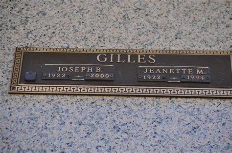 Joseph B Gilles 1922 2000 Memorial Find A Grave