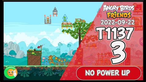 Angry Birds Friends Level 3 Tournament 1137 No Power Up Walkthrough Youtube