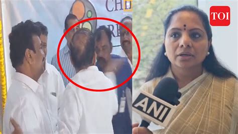 Unfortunate” Brs Mlc K Kavitha On Telangana Home Ministers Viral Video