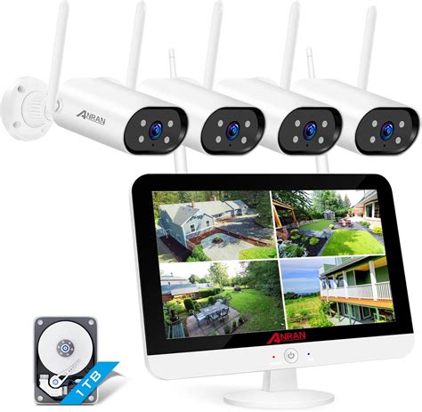 ANRAN 5MP FHD Kit Telecamera Wi Fi Esterno Interno NVR 8 Canali