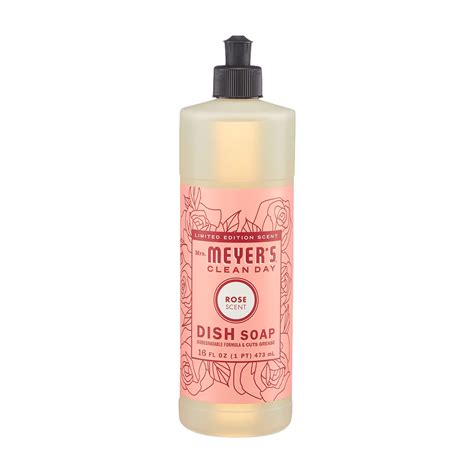 Mrs Meyers Liquid Dish Soap Rose